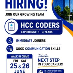 Jyesvana Walk-In Hyderabad | HCC Coders | 1-3 Years | Immediate Joiners Jyesvana Walk-In Hyderabad | HCC Coders | 1-3 Years | Immediate Joiners