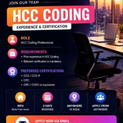 HCC Coding Job Work From Home | CPC CRC CCS Certified | Clear Coding Solutions