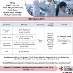 Macleods Pharmaceuticals Walk-In Interview for Freshers Production, Quality Control & Store Departments