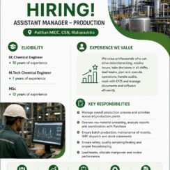 Matrix Life Science Jobs 2026 for Assistant Manager Production | Apply Now