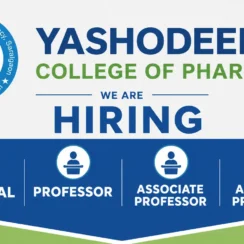 Advertisement for Principal, Professor, Associate Professor, Assistant Professor at Yashodeep College of Pharmacy