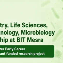Chemistry, Life Sciences, Biotechnology, Microbiology Fellowship at BIT Mesra