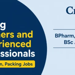 Cronus Pharma Hiring Freshers and Experienced Professionals
