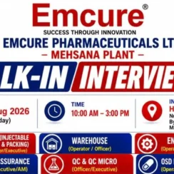 Pharma and Science Jobs in QA, QC, Production and Packing