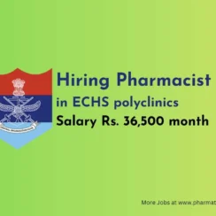 Hiring Pharmacist in ECHS Polyclinic Amravati