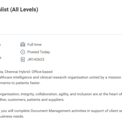ICON TMF Specialist Jobs | All Levels | Chennai & Bangalore | Hybrid | 1-15 Years Exp