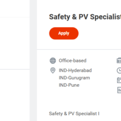 Syneos Health Safety & PV Specialist I Jobs | Hyderabad, Gurugram, Pune | Apply by 3 July 2026