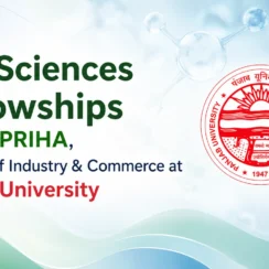 Life Sciences Fellowships under SPRIHA, Ministry of Industry & Commerce at Panjab University
