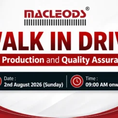 Macleods Walk in Drive for Production and Quality Assurance