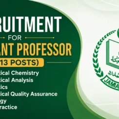 Recruitment for Assistant Professor (13 posts) at Jamia Hamdard