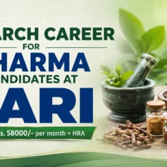 Research Career for Pharma candidates at CARI