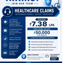 Healthcare Claims Voice Process Pune | International Voice | 3+ Years | ₹7.38 LPA