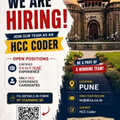 DICS Hiring Pune | HCC Coder | Certified | 0.6-5 Years | Only HCC Experience