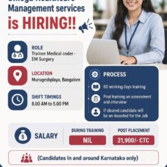 Omega Healthcare Hiring Bangalore | Trainee Medical Coder EM Surgery | Karnataka Candidates Only