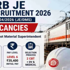 Railway JE Recruitment 2026: రైల్వేలో 3993 జూనియర్ ఇంజనీర్ ఉద్యోగాలు