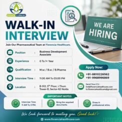 Florencia Healthcare Hiring for M.Sc / B.Sc / B.Pharma Freshers & Experienced Candidates – Send Mail to HR