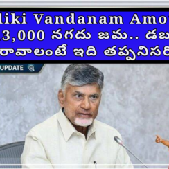 Thalliki Vandanam Amount 2026: రూ.13,000 నగదు జమ.. డబ్బులు రావాలంటే ఇది తప్పనిసరి