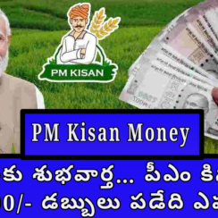 PM Kisan Money : రైతులకు శుభవార్త… పీఎం కిసాన్ రూ.2000/- డబ్బులు పడేది ఎప్పుడు?