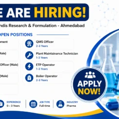 Sundyota Numandis Pharma Jobs in Ahmedabad | Formulation, QC, Production Openings 2026 Sundyota Numandis Pharma Jobs in Ahmedabad | Formulation, QC, Production Openings 2026