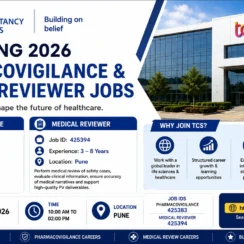 TCS Hiring Pharmacovigilance & Medical Reviewer Jobs