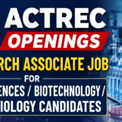 Research Associate Job for Life Sciences / Biotechnology / Microbiology candidates