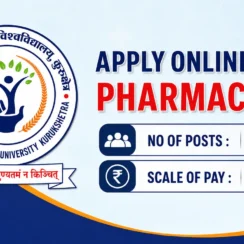 Apply Online for Pharmacists at Shri Krishna Ayush University