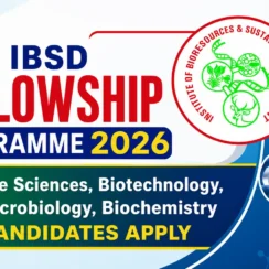 BRIC IBSD Fellowship Programme 2026 for Life Sciences, Biotechnology, Microbiology, Biochemistry candidates