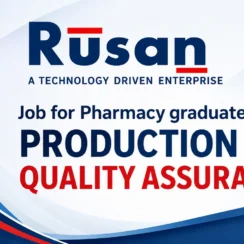 Job for Pharmacy graduates in Production and Quality Assurance at Rusan