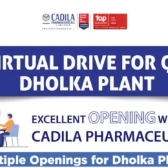 Openings in Quality Assurance at Cadila Pharmaceuticals