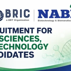 Recruitment for Life Sciences, Biotechnology candidates at BRIC-NABI