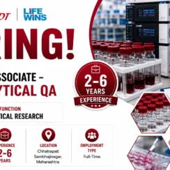 Wockhardt Group looking for Research Associate