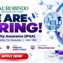 Quality Assurance (IPQA) Jobs at APL Health Care – Pharma Careers in Naidupeta