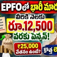 EPFO పెన్షన్ రూ.12,500 వరకు.. రూ.25,000 వేతన పరిమితితో కొత్త లెక్కలు ఇవే