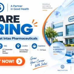 Intas Pharmaceuticals Walk-In Drive for QA, QC, Production & Engineering Jobs in Ahmedabad | Pharma Careers India
