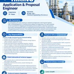 Zen Adsorptions Hiring for Process Design, Engineering and Proposal making