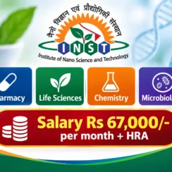 Advertisement for Pharmacy, Life Sciences, Chemistry, Microbiology at INST Mohali