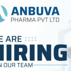 Anbuva Pharma Pvt Ltd is currently hiring for Multiple Positions