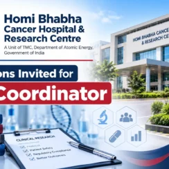 Applications invited for Trial Coordinator at Homi Bhabha Cancer Hospital & Research Centre, under TMC, Department of Atomic Energy, Government