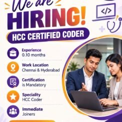 Access Healthcare Hiring Chennai Hyderabad | HCC Certified Coder | 10+ Months Experience Access Healthcare Hiring Chennai Hyderabad | HCC Certified Coder | 10+ Months Experience