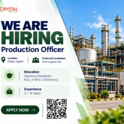 Crystal Hiring for Production Department at Gujarat