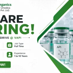 Amoli Organics Walk-In Interview on 09th and 10th October 2026 for Production, QA, and QC Roles in Vapi