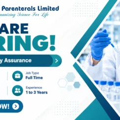 Walk-in Interview at Bharat Parenterals Limited on October 05 & 06, 2026