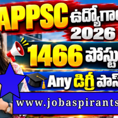 APPSC 1466 Govt Jobs 2026