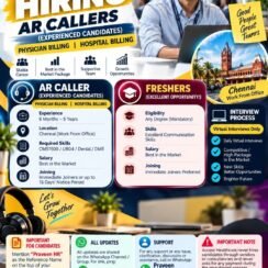 Access Healthcare Hiring Chennai | AR Callers Physician Hospital Billing | Experienced & Freshers