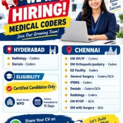 Omega Healthcare Hiring Hyderabad Chennai | Medical Coders & QCA | Certified | WFO