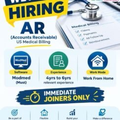 AR Caller Job Work From Home | US Medical Billing | ModMed Must | 4-6 Years