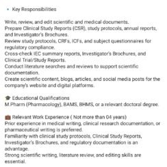 Medical Writer Job Thane | Biosphere CRO | M.Pharm BAMS BHMS | Up to 4 Years