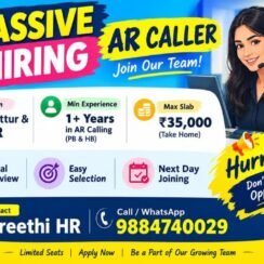 Massive AR Caller Hiring Chennai | 1+ Year Experience | Up to ₹35,000 | Virtual Interview
